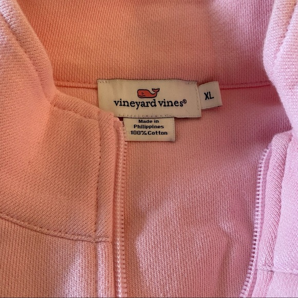 Vineyard vines light pink quarter zip brand new - Picture 3 of 5